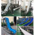 High Hygiene PU Belt Conveyor Optional with Metal Detector for Meatballs Fishballs Frozen Food